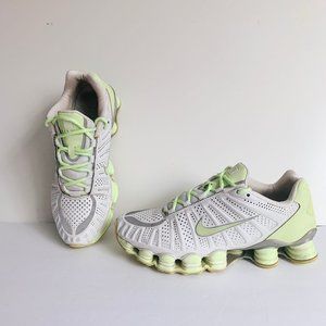 Nike White and Silver Sneakers Modern Design